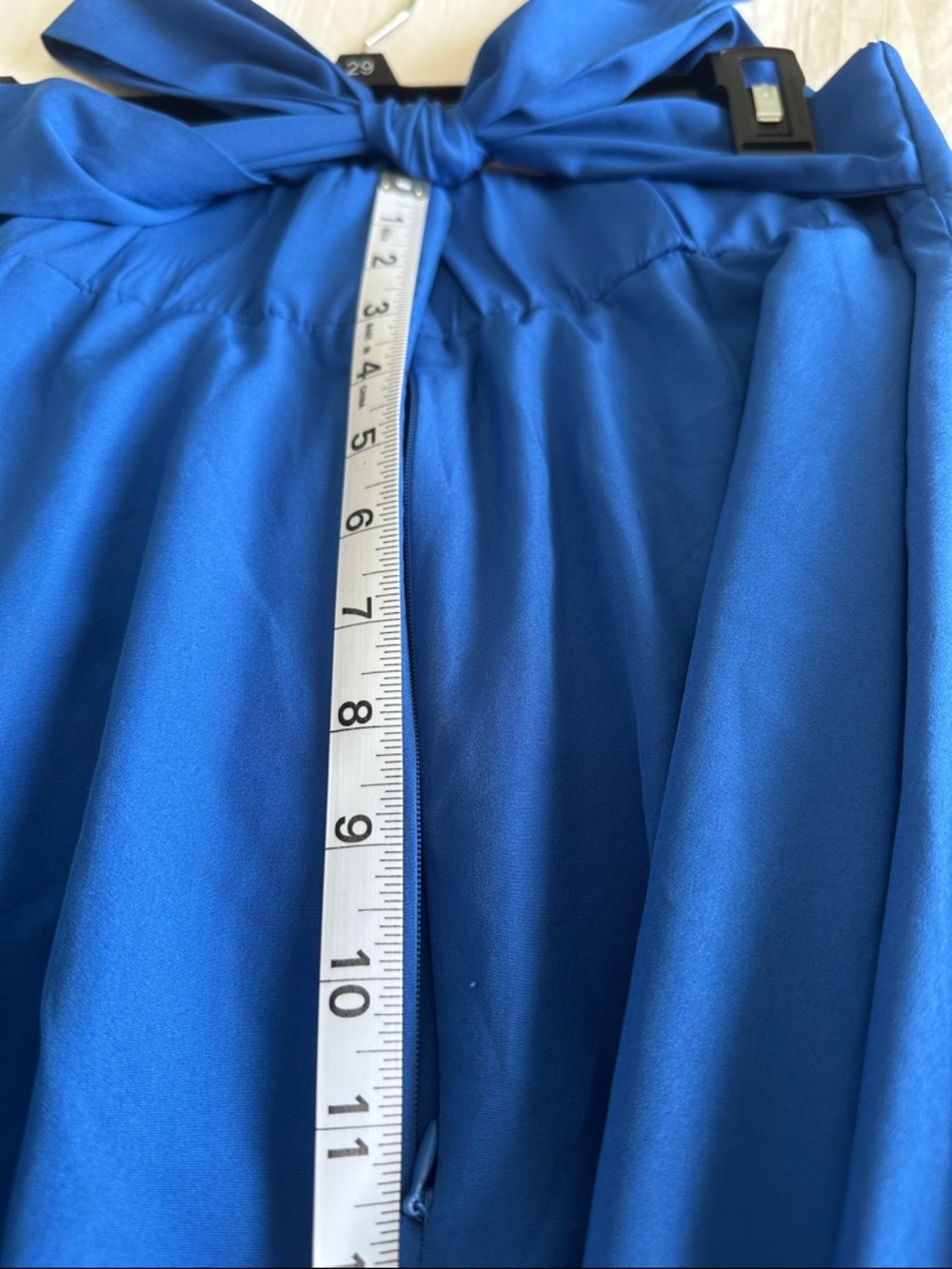 Elegant Royal Blue Maxi Skirt with Flattering Zip Waistband Size Medium - Picture 8 of 8